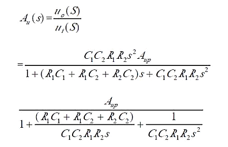 二階高通濾波器電路