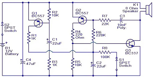 防盜報(bào)警器電路